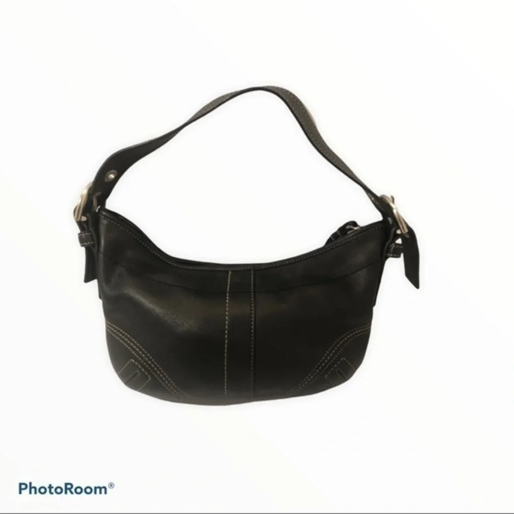Coach black leather soho bag